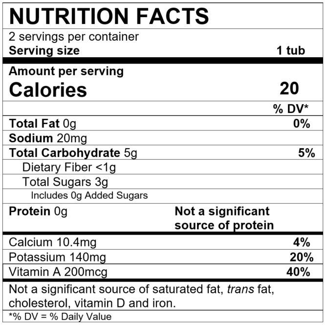 Nutrition Facts Carrot